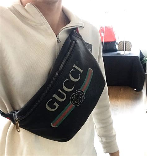 gucci mens fanny bag|fanny pack gucci cheap.